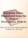 Egyptian Tales, Translated from the PapyriFirst series, IVth to XIIth dynasty