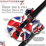 Union Jack 01 WraptorSkinz Skin fits XBOX 360 & PS3 Guitar Hero III Les Paul Controller (GUITAR NOT 