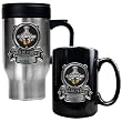 Chicago Blackhawks NHL 16oz Travel Mug & 15oz Ceramic Mug set - Stanley Cup Champ 2010