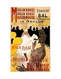 Moulin Rouge by Henri de Toulouse-Lautrec,11 in. x 14 in.