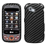 Racing Fiber (2D Silver) Phone Protector Cover for LG GW370 (Neon II)