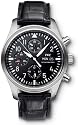 IWC Classic Pilot ChronoAutomatic Steel Black Mens Watch IW371701