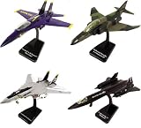 SMITHSONIAN InAir E-Z Build 4pc Set - F-14 Jolly Roger, F4 Phantom, F-18 Hornet Blue Angels and SR-71 Blackbird