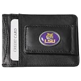 LSU Tigers Mens NCAA Genuine Leather Money Clip