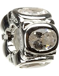 Authentic Chamilia Charm "Ovals" Clear CZ JC-1A (RETIRED)