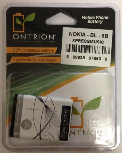 Cell Phone Batteries - Replacement Battery for Nokia N80, 3220, 3220b, 5140, 5140i, 5300, 5320, 6061, 6120, 6120c, 6121, 7260