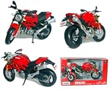 Maisto 1/12 Scale Motorcycle: 2011 DUCATI Monster 696 (Red/Black)