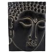 Ebony Buddha Face Hand-carved Wall Hanging
