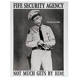 Desperate Enterprises Fife Security Agency Collectible Metal Sign