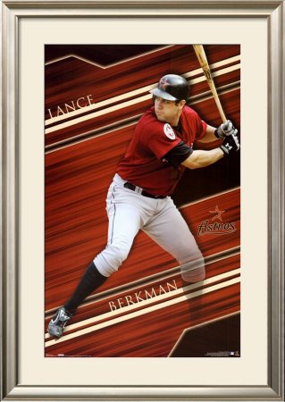 Houston Astros- Lance Berkman Framed Poster Print, 32x45