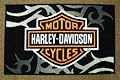 Harley Davidson Throw Area Flame Rug