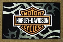 Harley Davidson Throw Area Flame Rug
