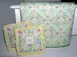 1:24 Miniature Yellow Green Quilt by Lindee's Little Linens