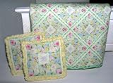 1:24 Miniature Yellow Green Quilt by Lindee's Little Linens