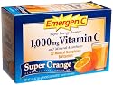 Emergen-C Vitamin C Fizzy Drink Mix, 1000 mg, Super Orange, 0.3 Ounce Packets (Pack of 36)