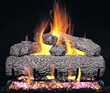 IMAGE OF Peterson Gas Logs 20 Inch Golden Oak Vented Propane Gas Log Set W/ ANSI Certified G45 Burner & Basic On/Off Remote
