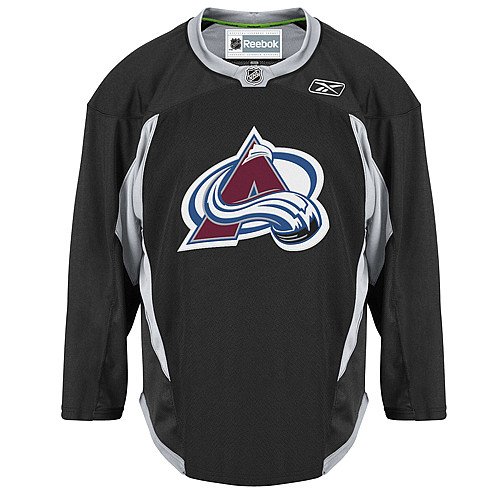 NHL Colorado Avalanche Practice Jersey (Black, Large)