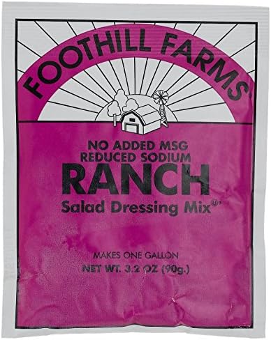 Foothill FarmsRanch Dressing (no MSG) Mix, 3.2-Ounce Units (Pack of 18)