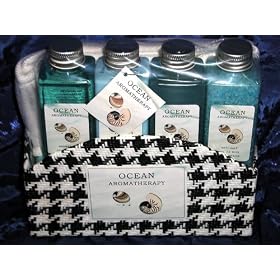 AROMATHERAPY OCEAN MIST COOL FRESH SCENT SPA, BATH AND SHOWER 5 PIECE GIFT SET
