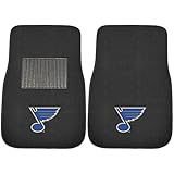FANMATS 17190 NHL St. Louis Blues 2-Piece Embroidered Car Mat Set