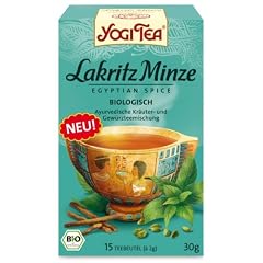 NEU! Yogi Tee Lakritz Minze, egyptian spice, 15 Teebeutel, 30g, 4er SPARPACK