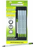 Dixon Ticonderoga SenseMatic Plus Auto-Feed Mechanical Pencils, #2 HB, 0.7 mm Leads, 5-Pack (99995)