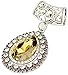 Crystal Charm Jewelry Scarf Findings Pendant Cz Water Drop Silver Slide Tube Necklace Charms