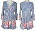 ONE WORLD Printed Surplice Top