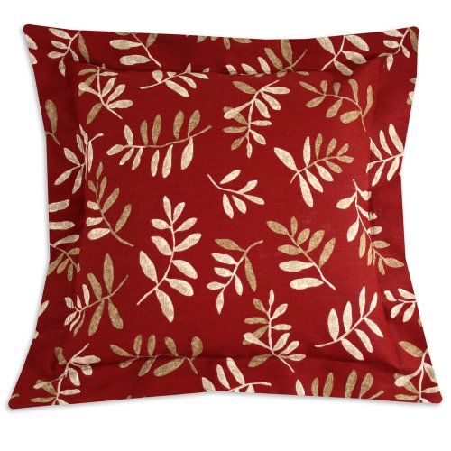 Chooty Bay Leaves 19 by 19 Flanged Down Pillow, 