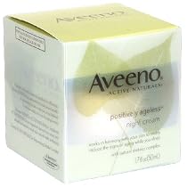 Aveeno Active Naturals Positively Ageless Night Cream with Natural Shiitake Complex, 1.7-Ounce Jar