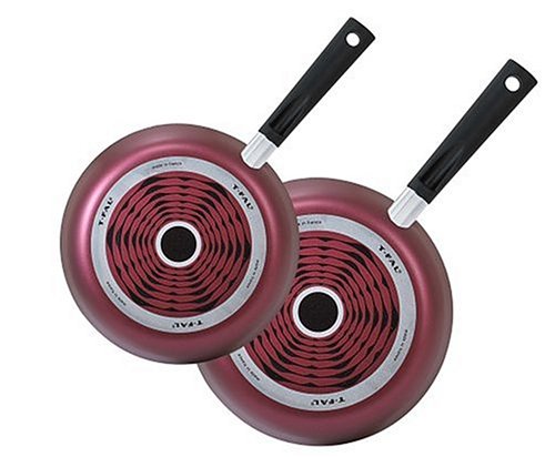 T Fal Color Collection Nonstick 2 Piece Saute Pan Set Plum