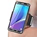 Samsung Galaxy Note 5 Case, SUPCASE Easy Fitting Sport Running Armband for Galaxy Note 5 (2015 Release) with Premium Flexible Case Combo (Black)