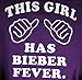 This Girl Has Bieber Fever Purple Hoodie Adult Sweatshirt
