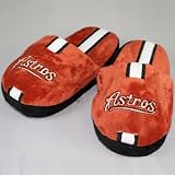 Houston Astros Youth Team Stripe Plush Slippers