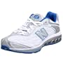 New Balance Women's WR8509 Running Shoe,White/Blue,6.5 D