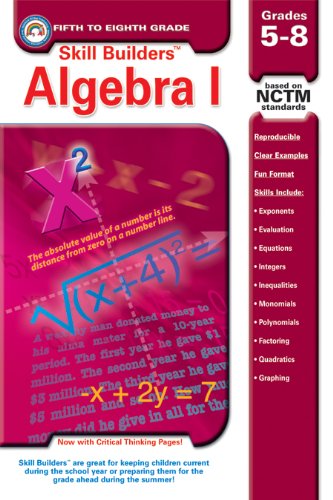 algebra i grades 5 8 skill builderstm