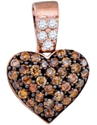 0.41CTW-DIA HEART PENDANT
