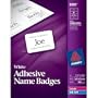 Avery Adhesive Name Badges, 2.33 x 3.375 inches, White, Pack of 160 (08395)