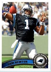2011 Topps Football Card # 200 Cam Newton RC / (stands in background) - Carolina Panthers (RC - Rookie Card) NFL Trading Card in a Protective Case!