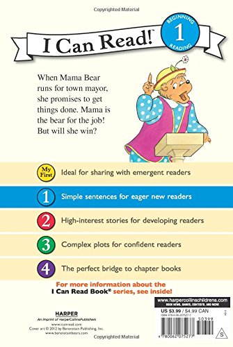 The Berenstain Bears and Mama for Mayor! (I Can Read Level 1)