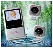 New and Improved HOME SENTRY II. Re-engineered and improved. Interference Free 2 Camera Digital Monitor From SAFE BABY.