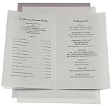 DIY Wedding Program Kit - Metallic Kunzite Purple (50 Pack)