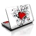 My Heart Design Decorative Skin Decal Sticker for HP 2133 Mini-Note PC Netbook Laptop Computer
