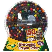 Crayola 150-Count Telescoping Crayon Tower