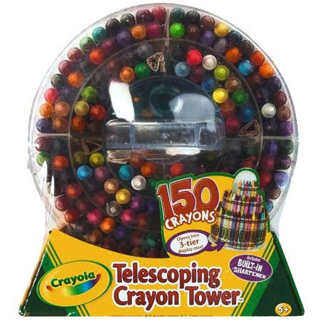 Crayola 150-Count Telescoping Crayon Tower