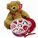 Tin of 16 Chocolate Heart Sprinkles Oreos® & Large Russ® Bear
