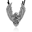 Ziovani Eagle Protection-Vision Symbol Invisible Bail Stainless Steel Pendant Necklace