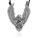 Ziovani Eagle Protection-Vision Symbol Invisible Bail Stainless Steel Pendant Necklace