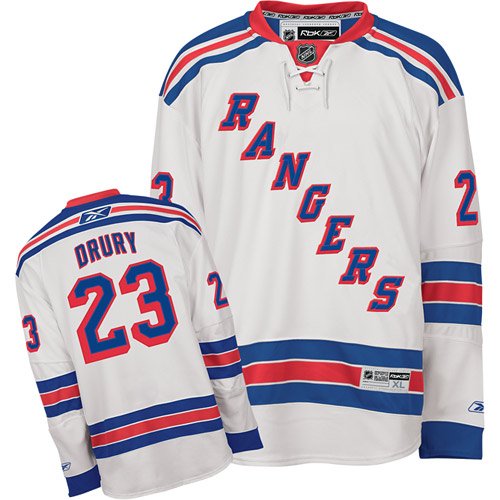 Reebok New York Rangers Chris Drury Premier Road Jersey - NY Rangers White Extra Large