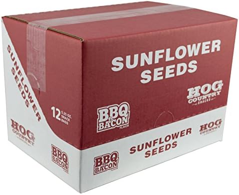 Arkansas Razorback Sunflower Seeds - BBQ & Bacon (12 Pack, 5.25 Oz Each)